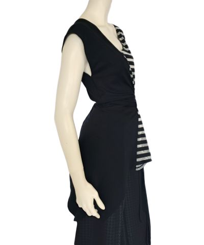Out of stock/Two side stripes blouse