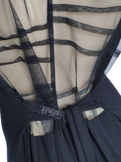 Black top with the tulle details
