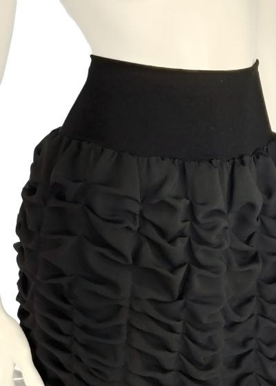 Black midi full skirt