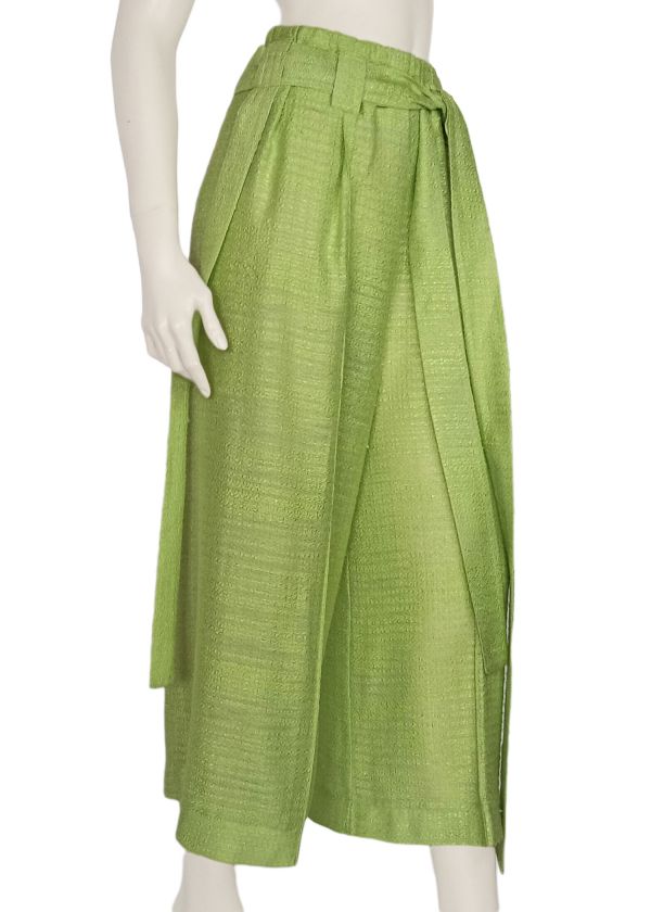 Silk  pants — another view