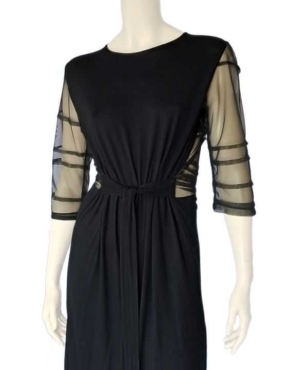 Black top with the tulle details