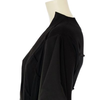 SOLD/ Asymmetric Midi Black Coat