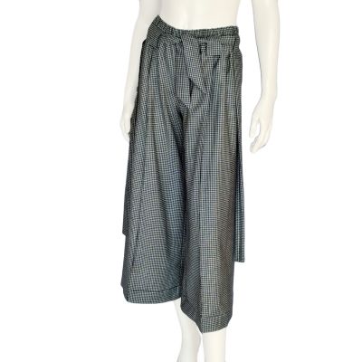 Sold/ Pied-de-poule ankle Wide Legs Trousers