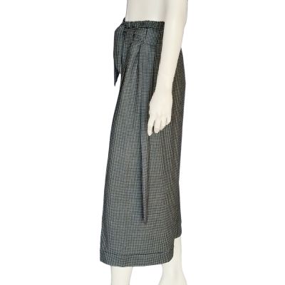 Sold/ Pied-de-poule ankle Wide Legs Trousers