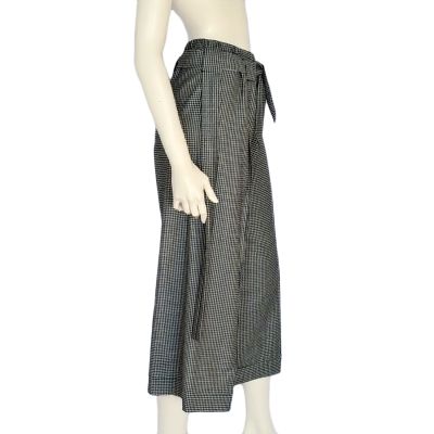 Sold/ Pied-de-poule ankle Wide Legs Trousers