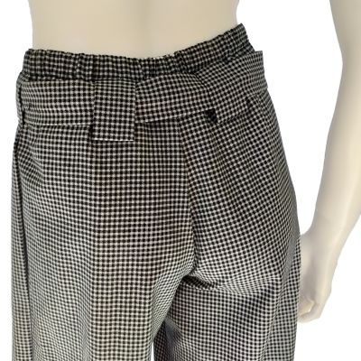 Sold/ Pied-de-poule ankle Wide Legs Trousers