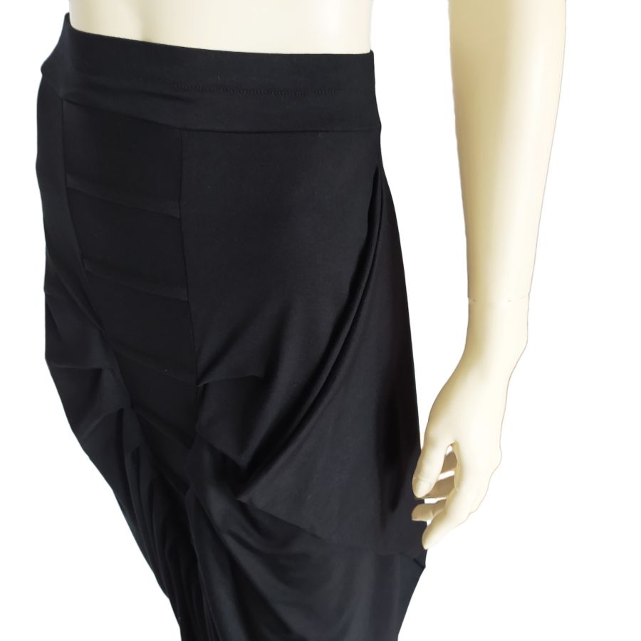Black Harem Pants — front view