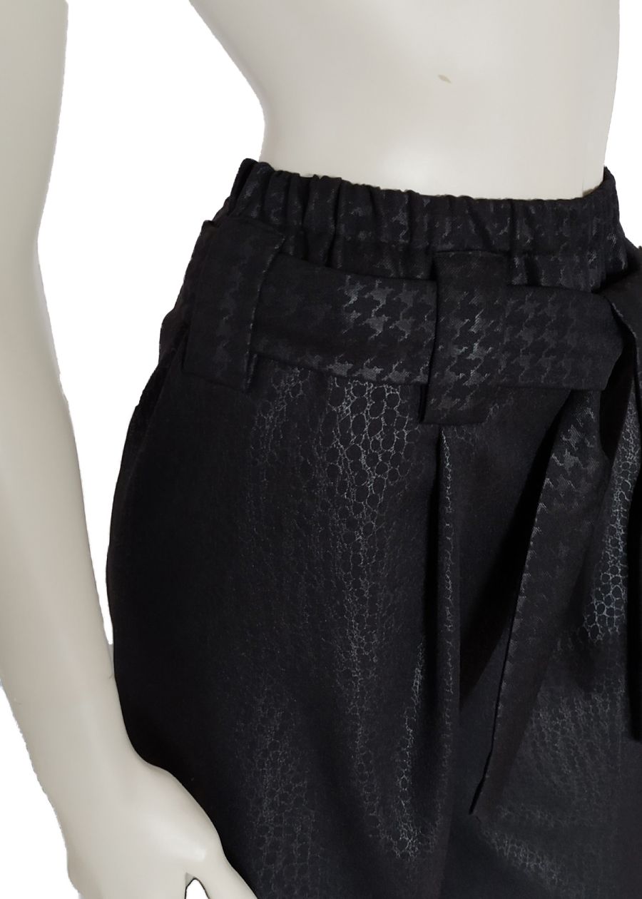 Wide Black Trousers — front view